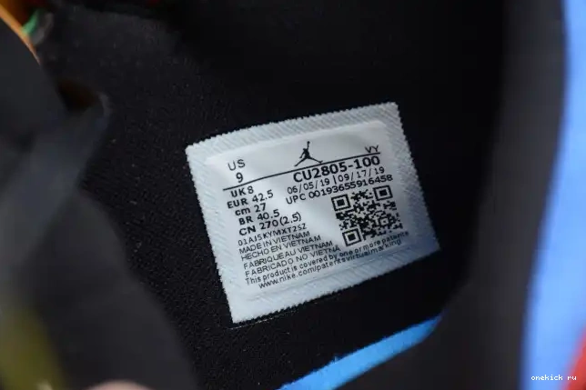 Chep Onekick Jordan Mid 1 Fearless Blue SE Air the CU2805-100 Great 0430